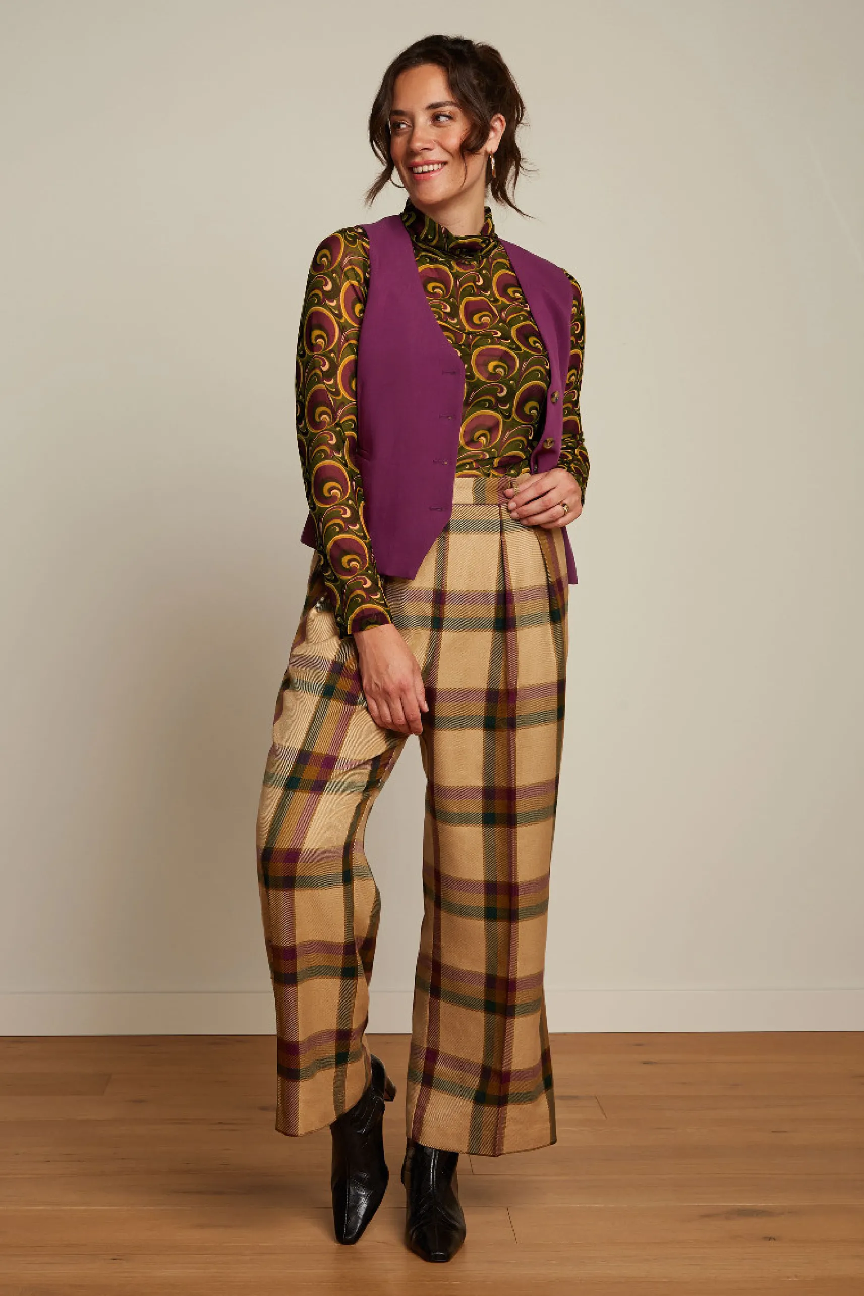 Marlene Cropped Pants Dreamer Check