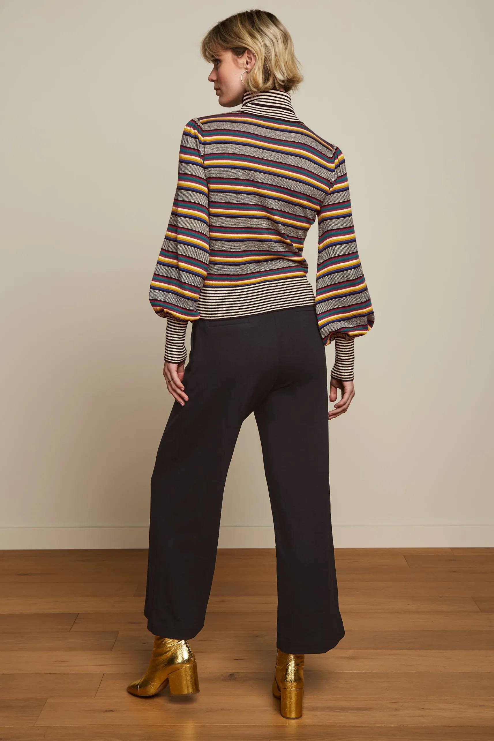 Maya Rollneck Top Sixties Stripe