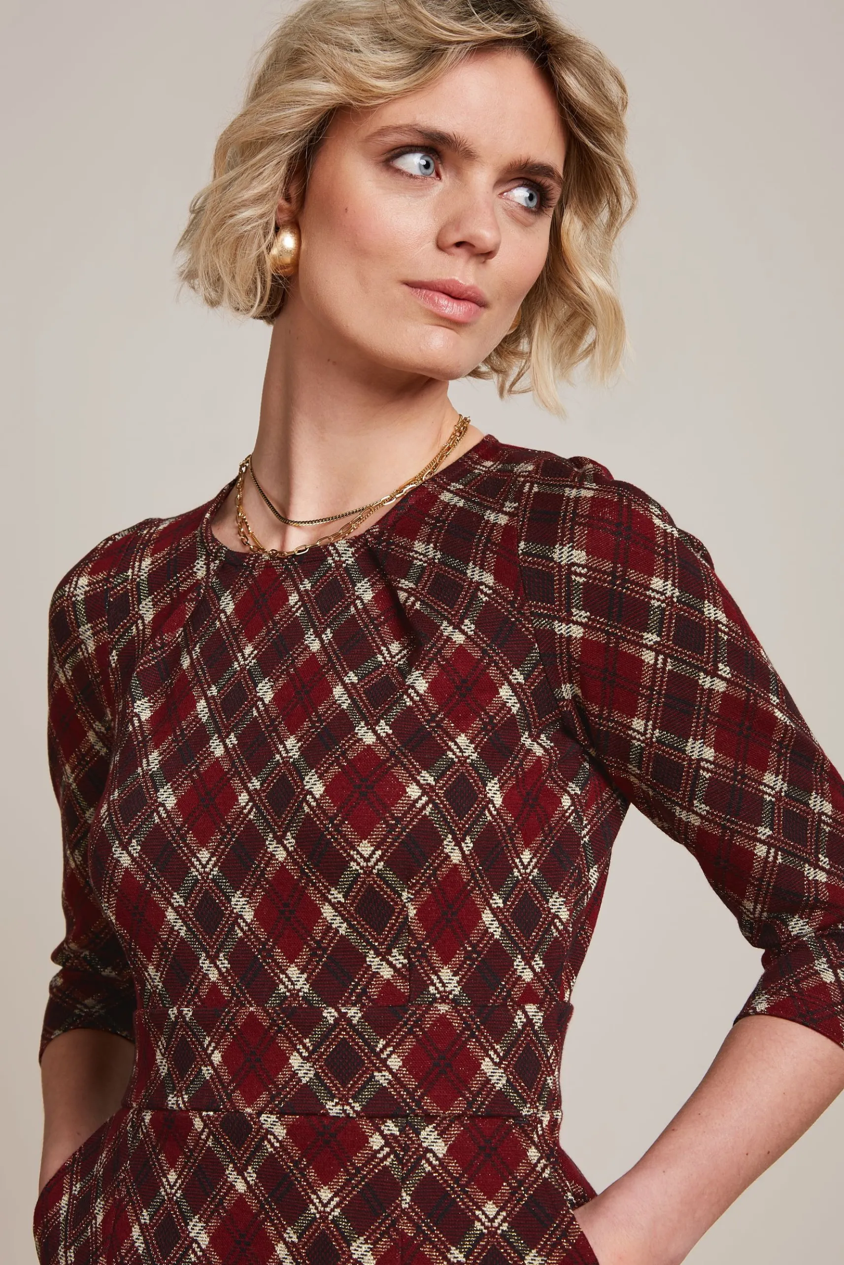 Mona Dress Riley Jacquard