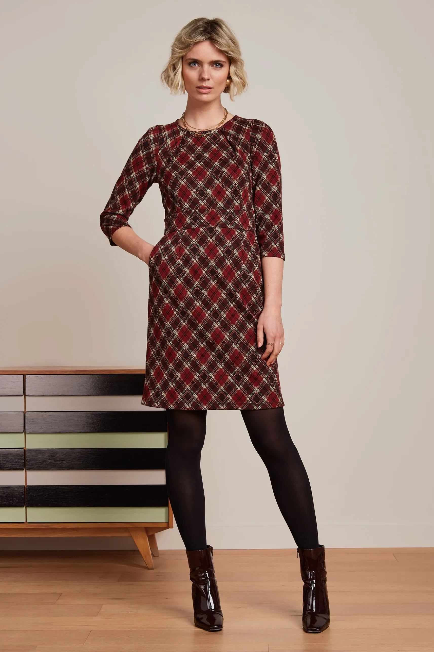 Mona Dress Riley Jacquard