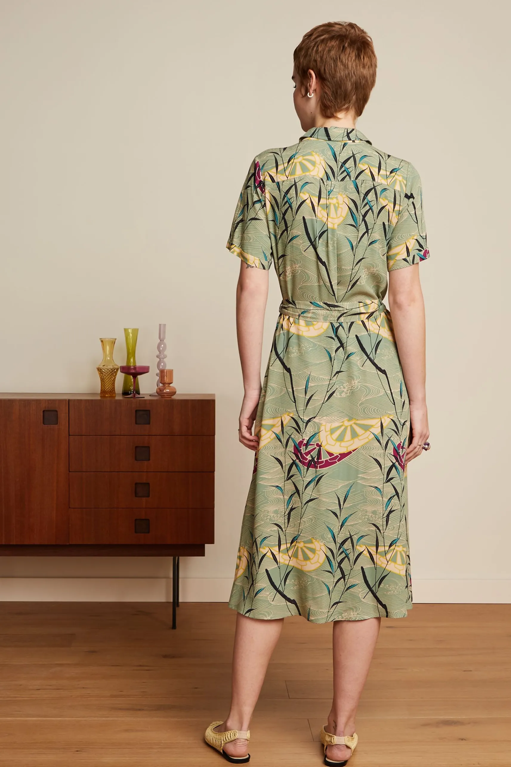 Olive Midi Dress Blush