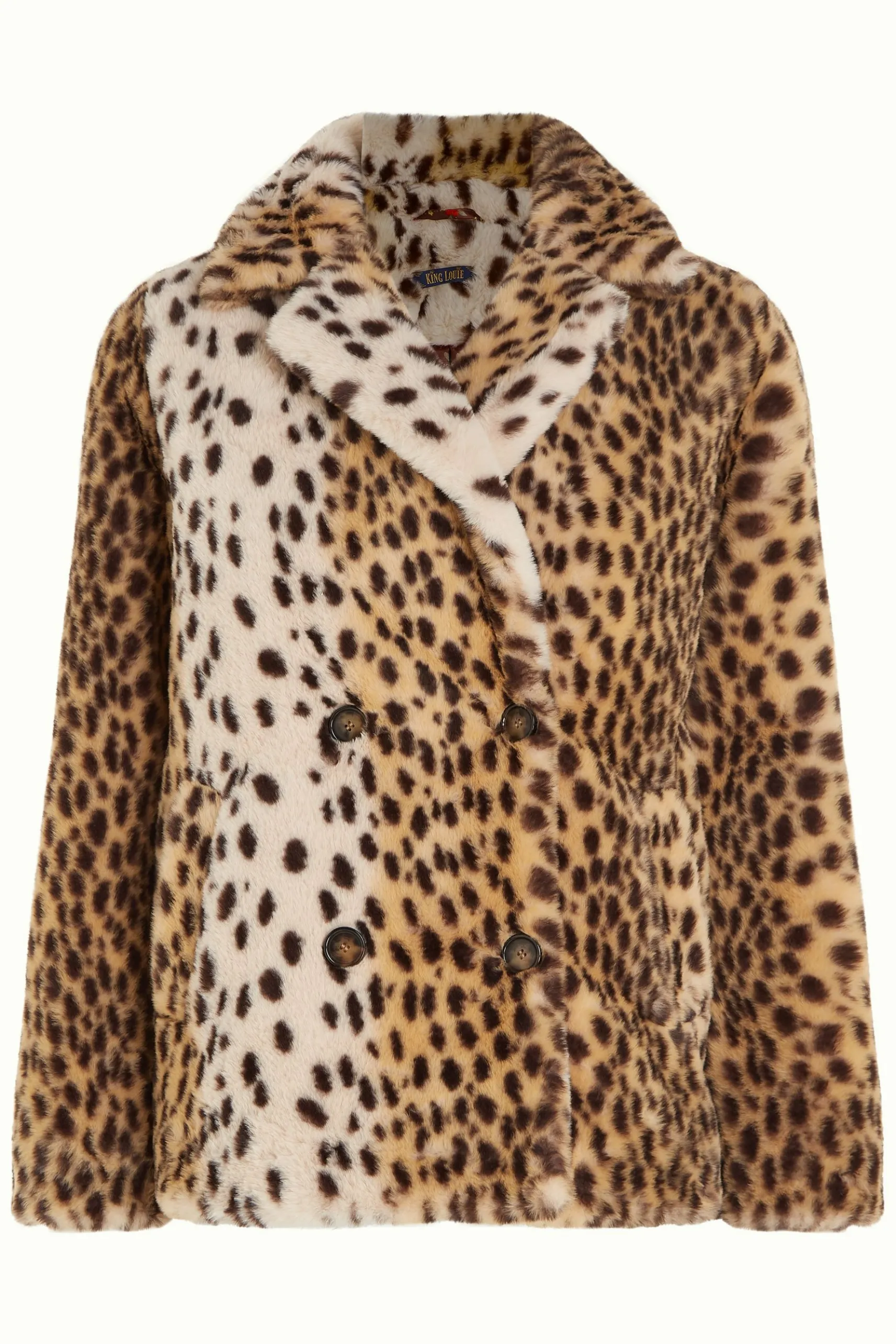 Patti Coat Midi Cheetah Fur