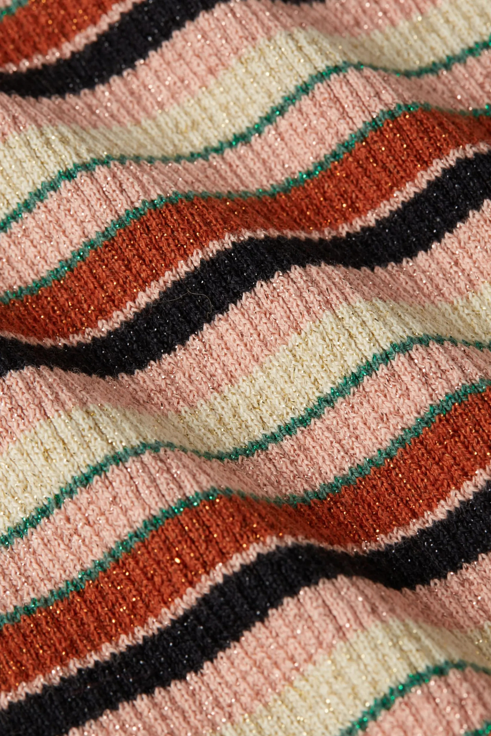 Polo Rib Top Lapis Stripe