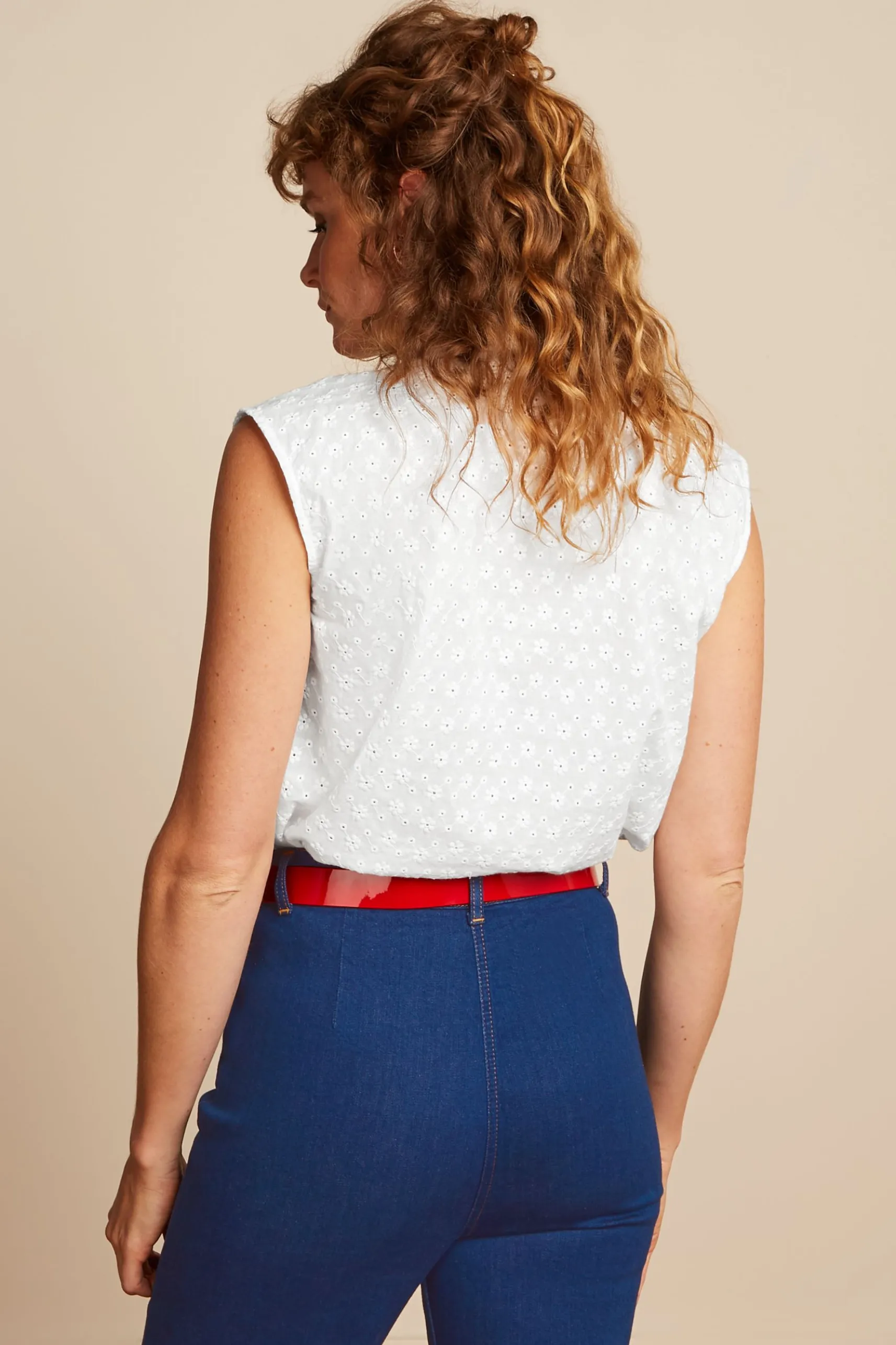 Remi Blouse Rosa Broderie Anglaise