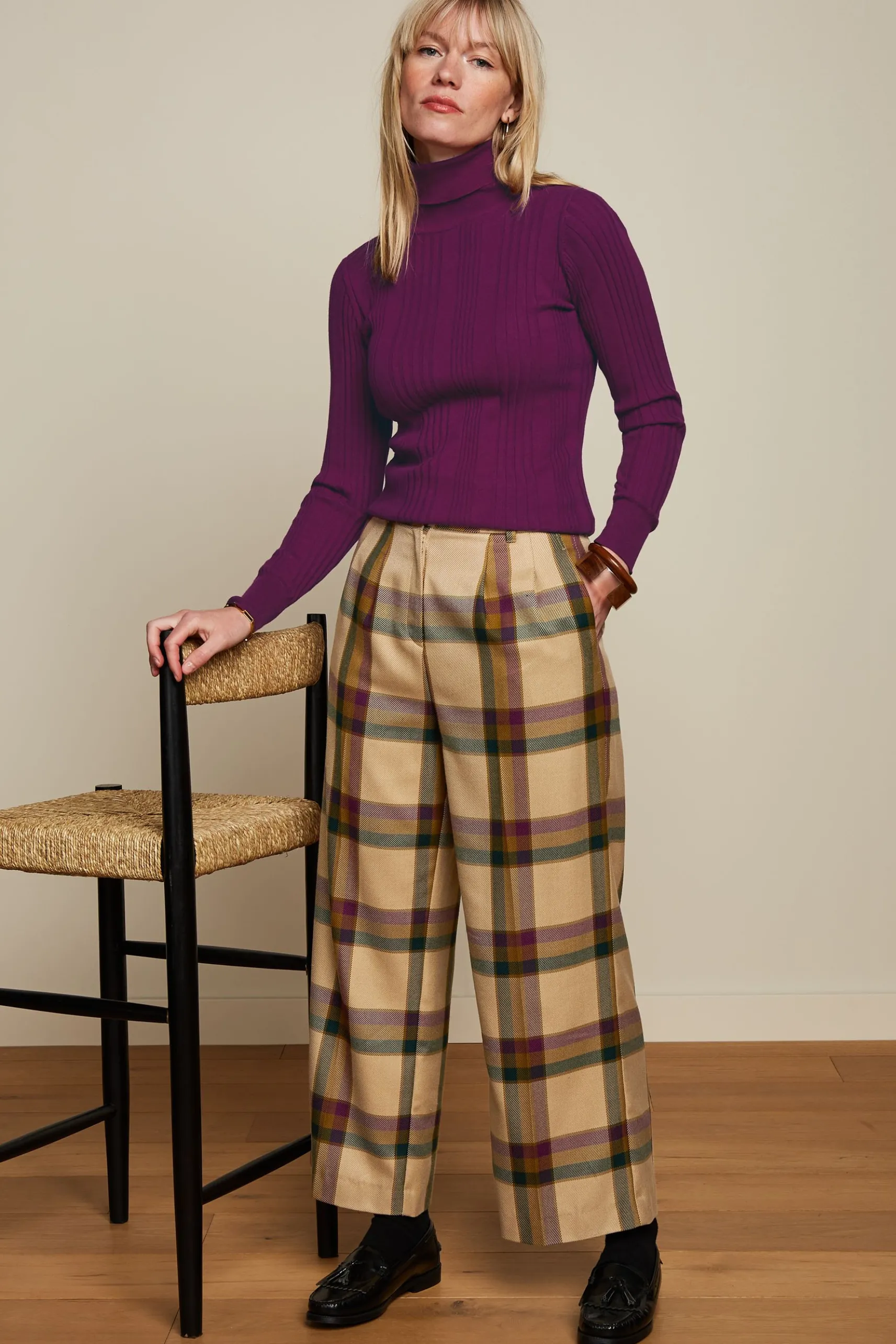 Rib Rollneck Top Club