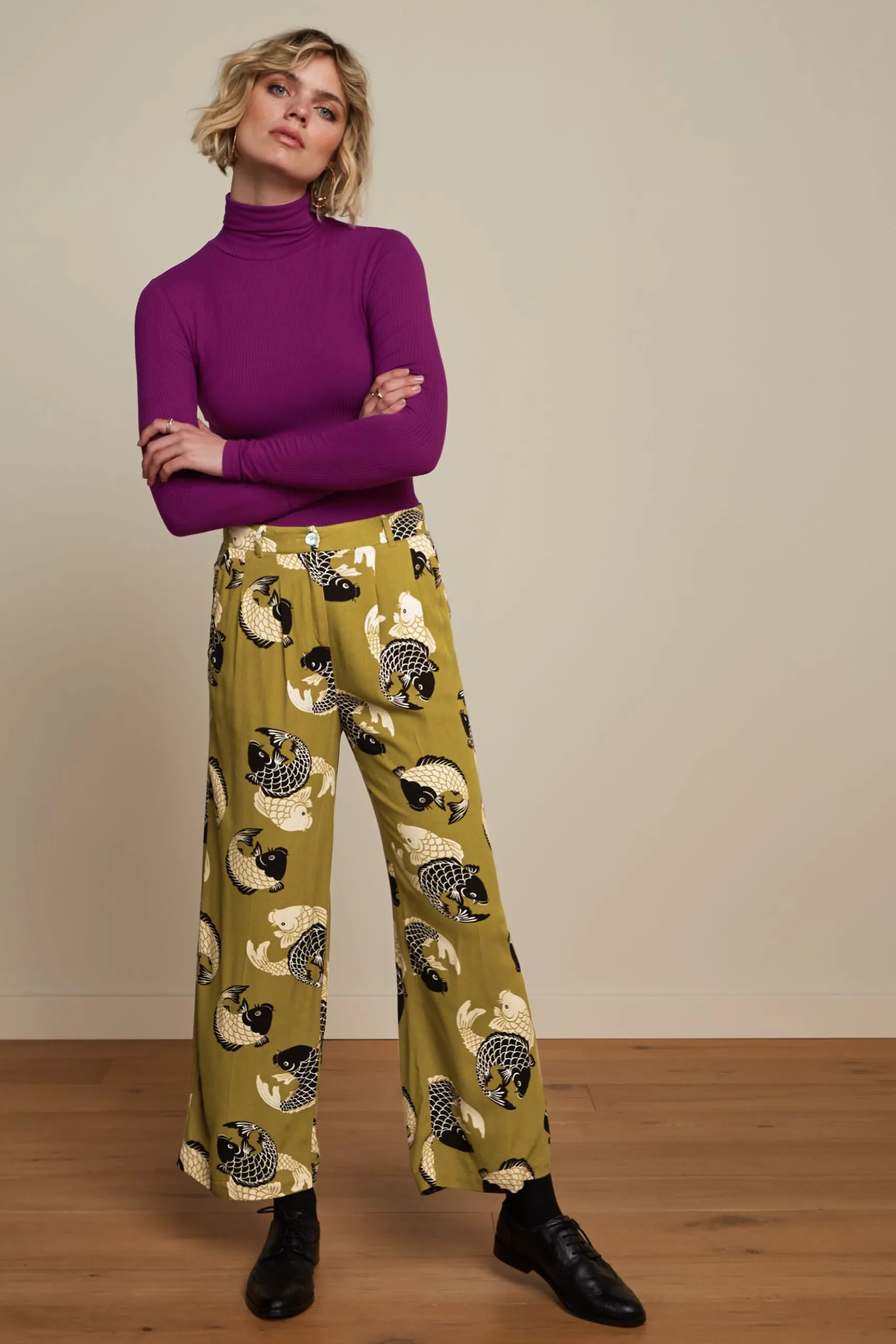 Rollneck Top Uni Rib