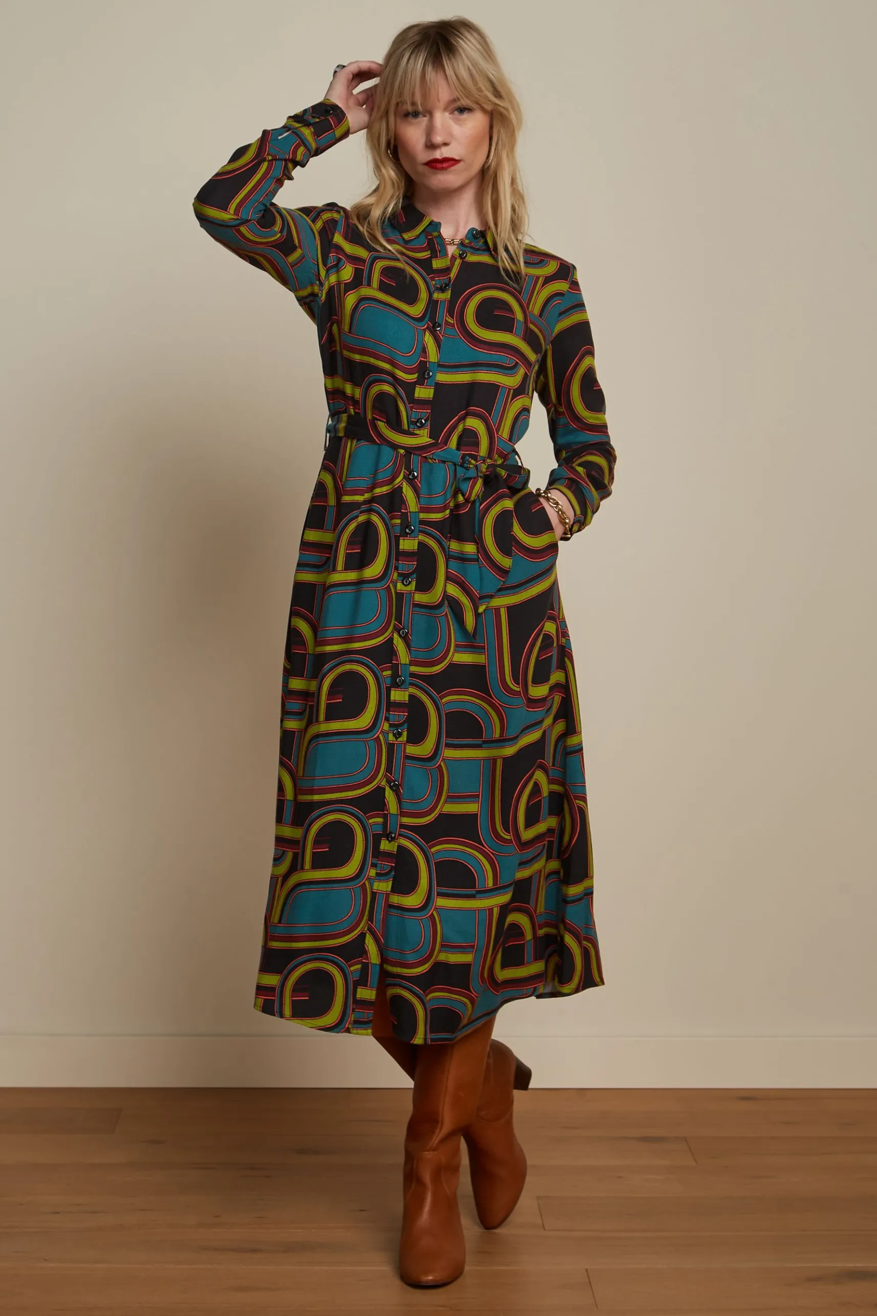 Rosie Midi Dress Zappa