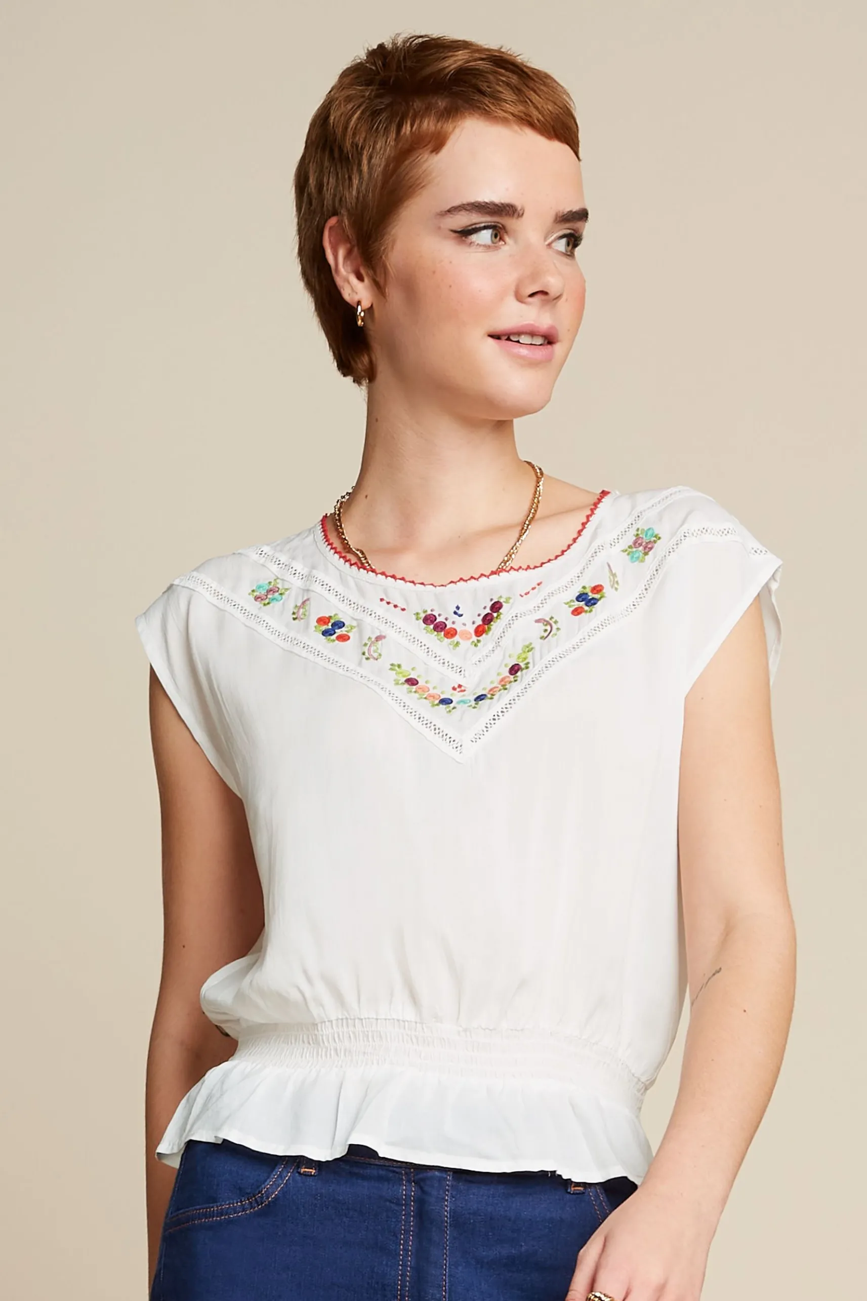 Selly Top Citrine Embroidery